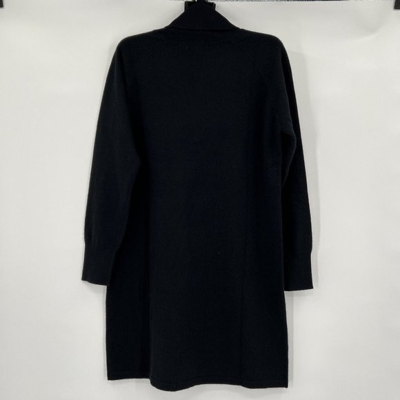 Quince Women's Black Mongolian Cashmere Turtleneck Sweater Dress sz S NWT Short - Picture 5 of 5